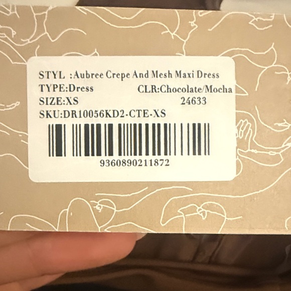 Meshki Elegant Mocha Halter Dress - Picture 9 of 9